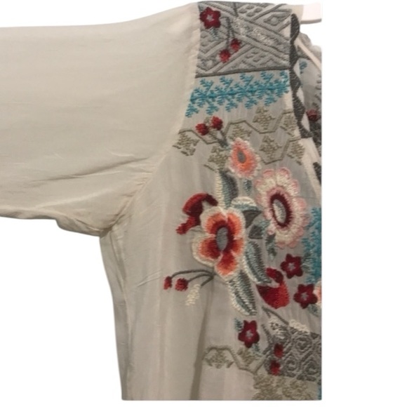 10. Johnny Was Freyja Freyja Embroidered Blouse S - Picture 9 of 16